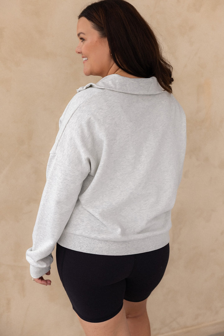 Collar Zip Sweater - Marle