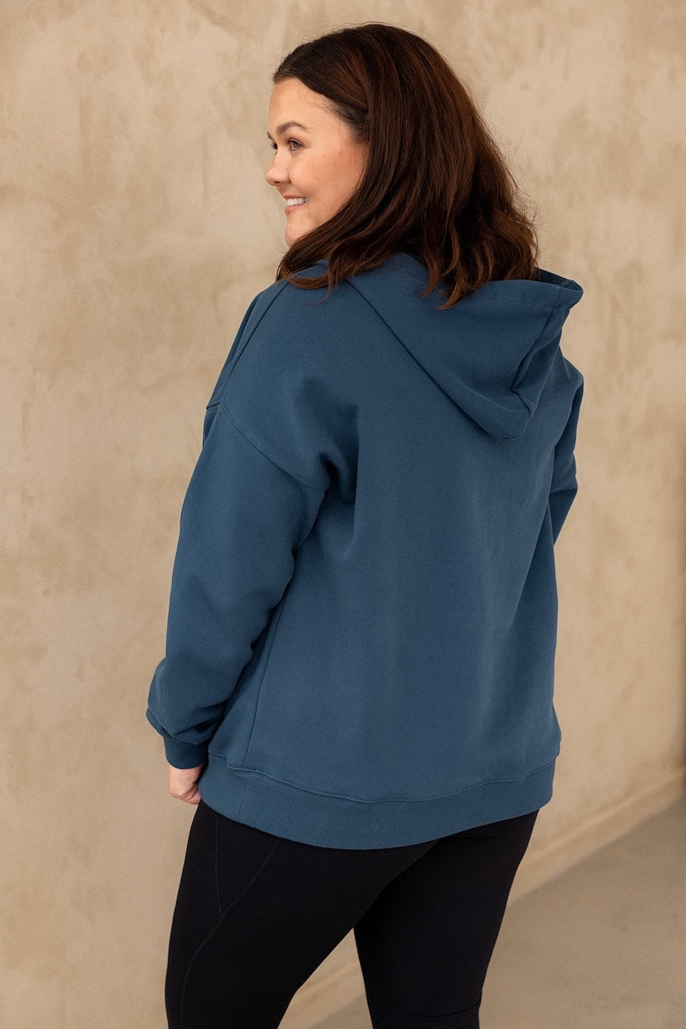 Half Zip Hoodie - Steel