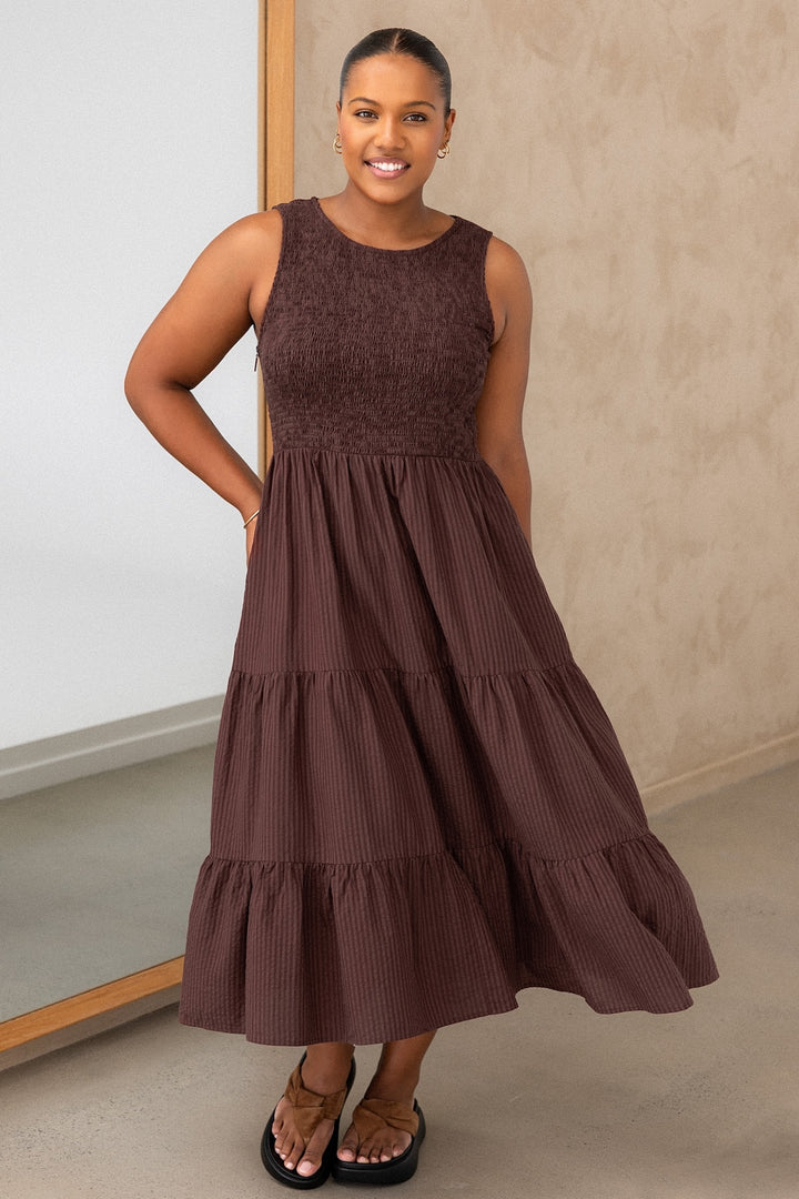 Sophie Dress - Walnut