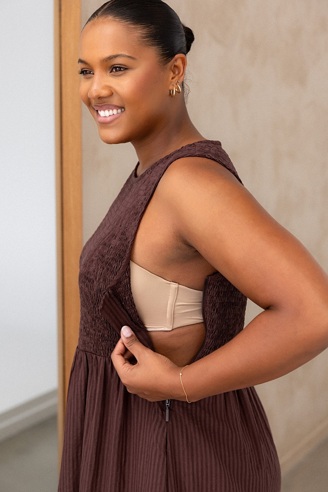 Sophie Dress - Walnut