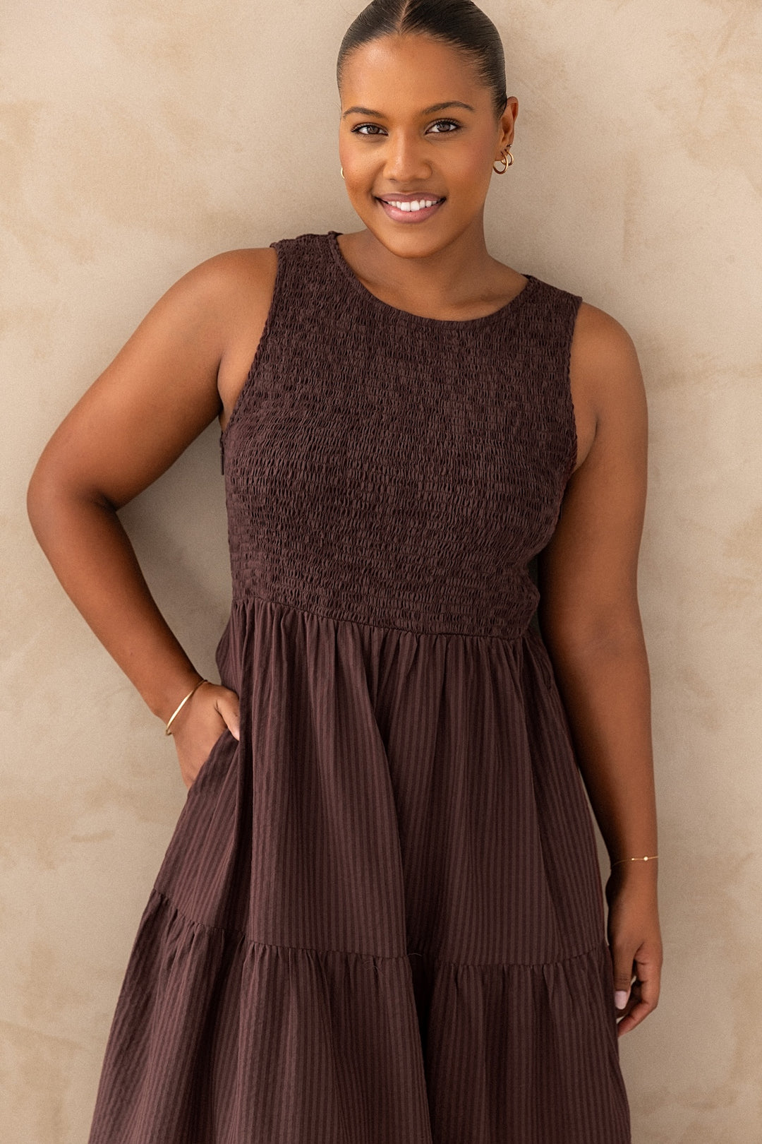 Sophie Dress - Walnut
