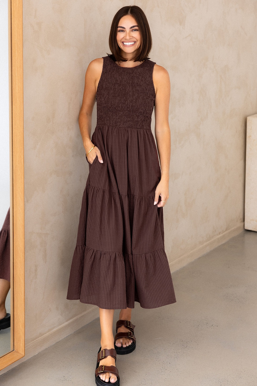 Sophie Dress - Walnut