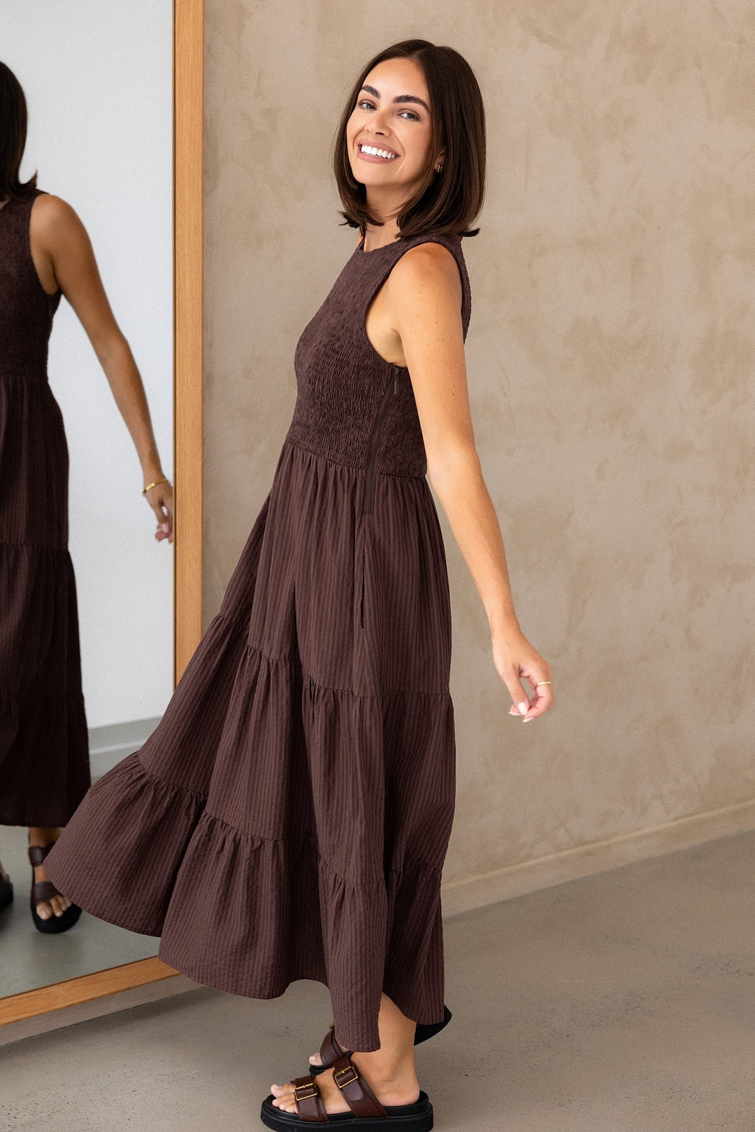 Sophie Dress - Walnut