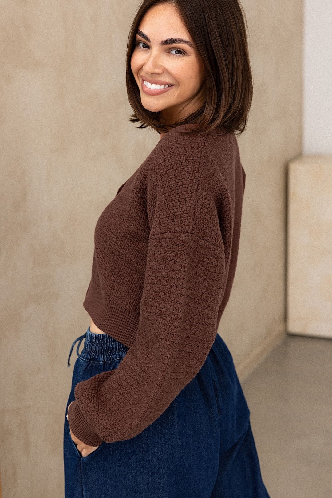 Ginny Cardigan - Brunette