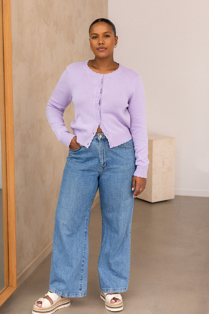 Eden Cardigan - Lilac