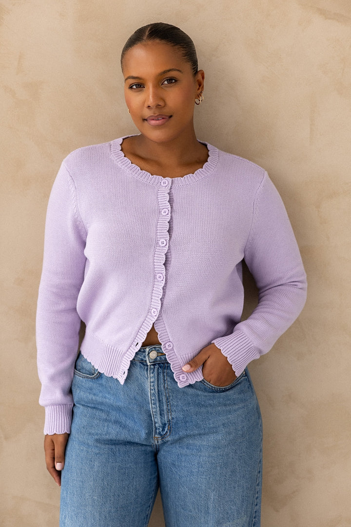 Eden Cardigan - Lilac