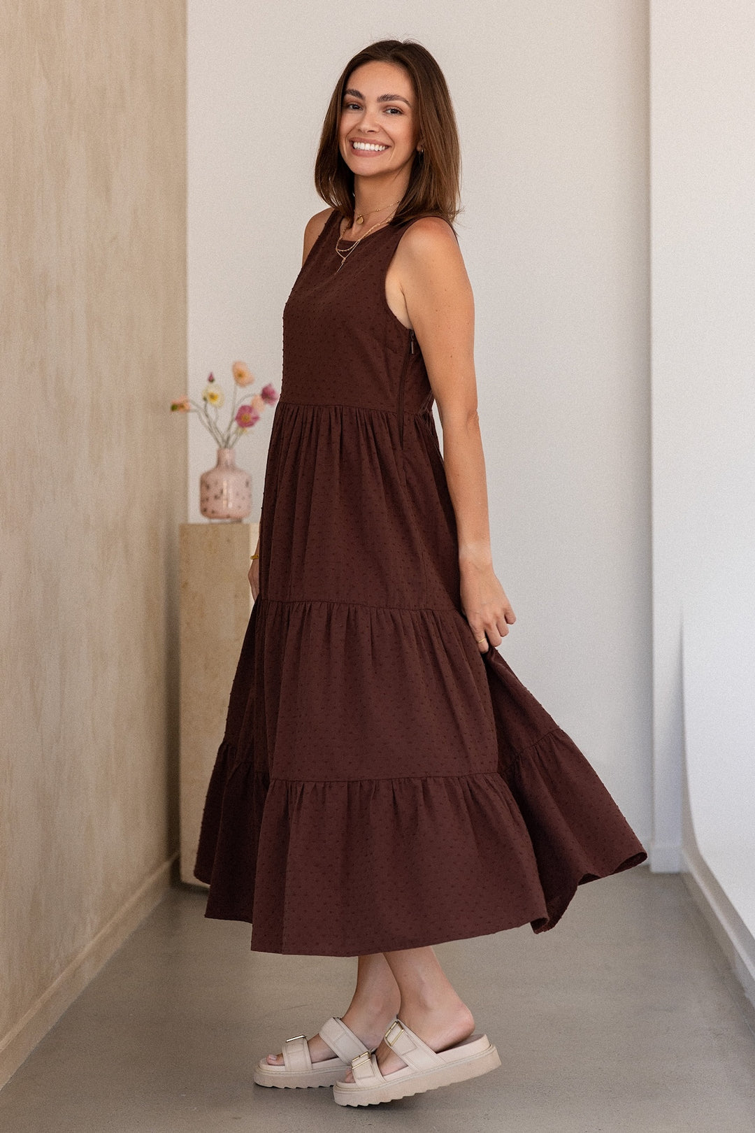 Siena Dress - Chocolate Chip