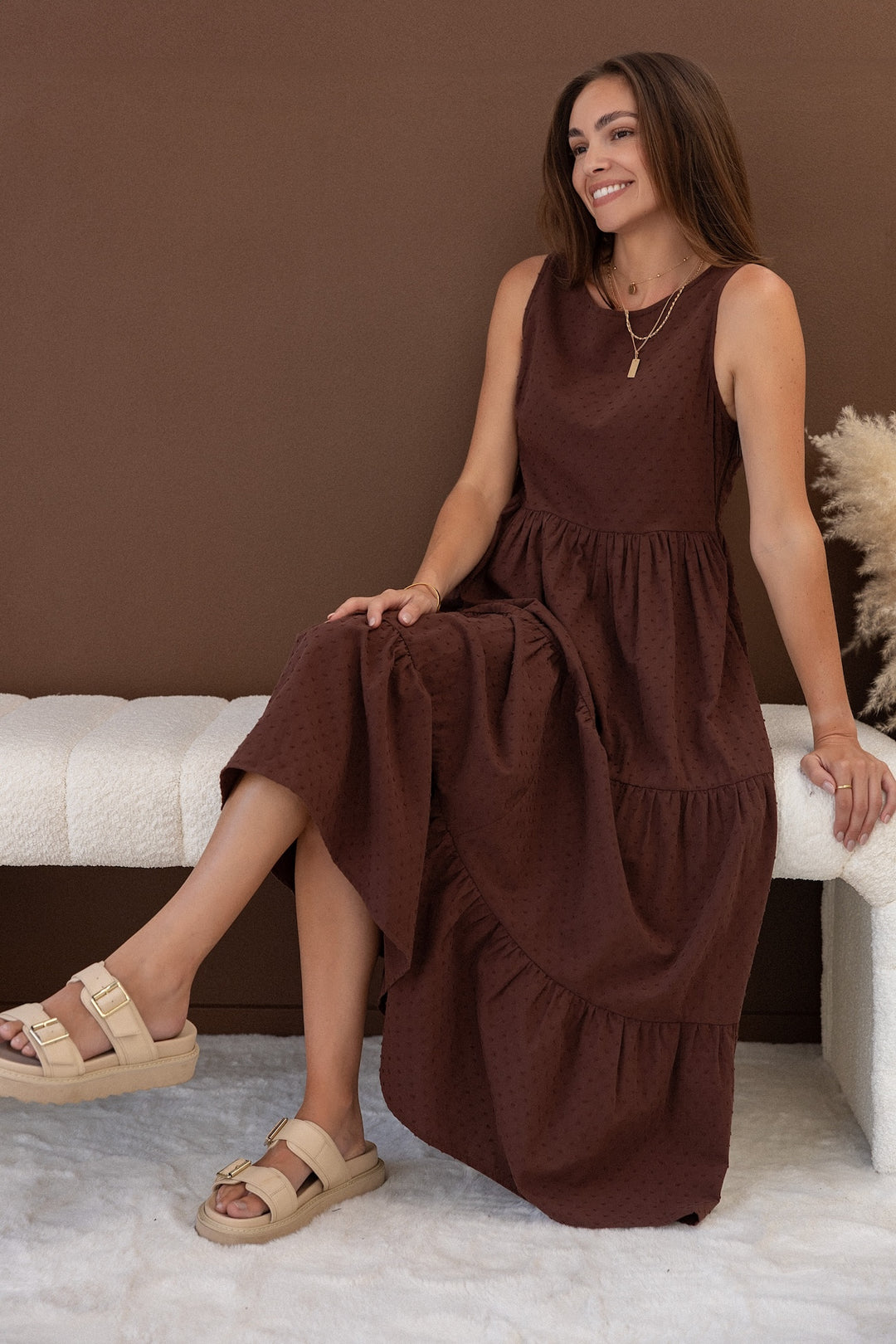 Siena Dress - Chocolate Chip