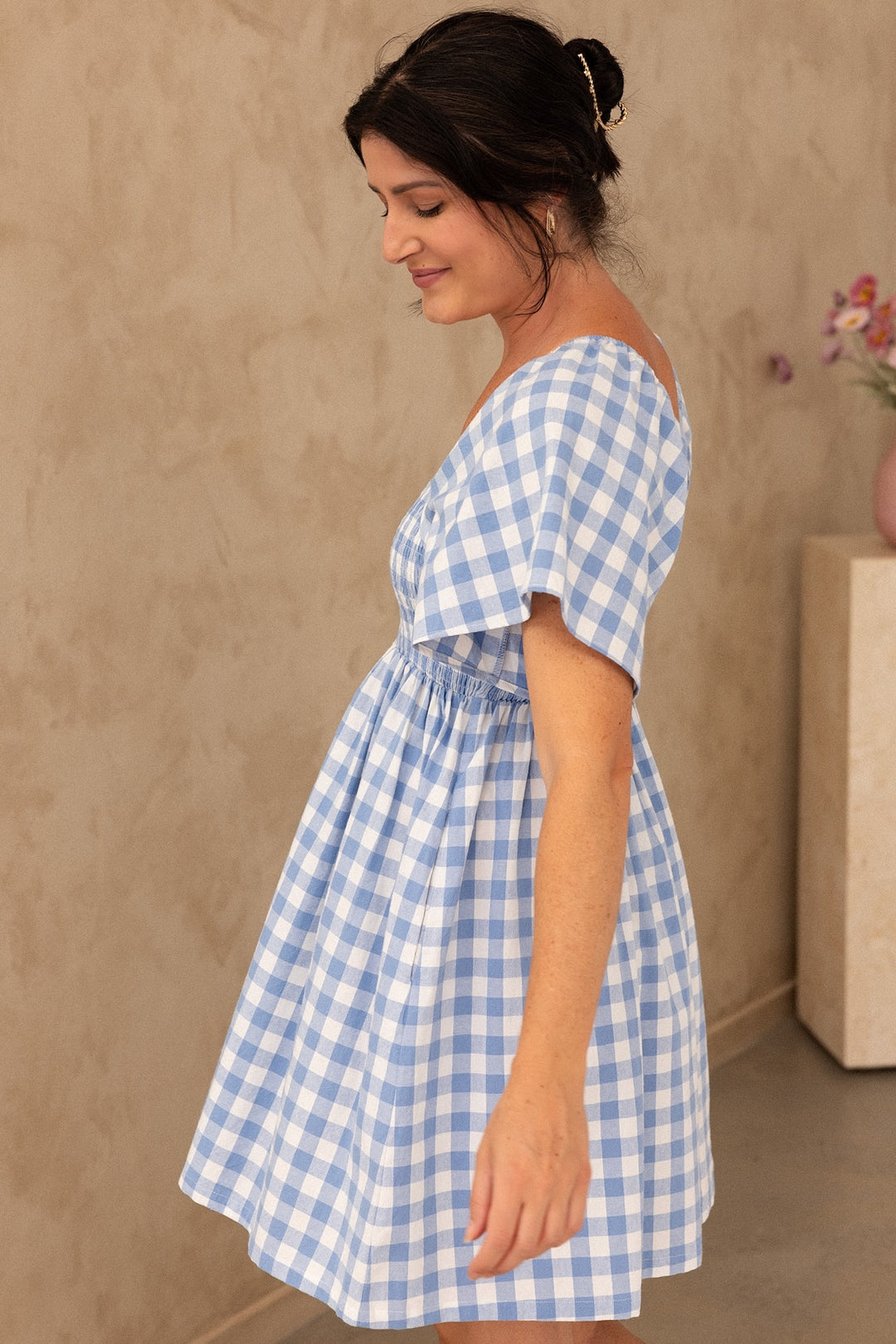 Prue Dress - Baby Gingham