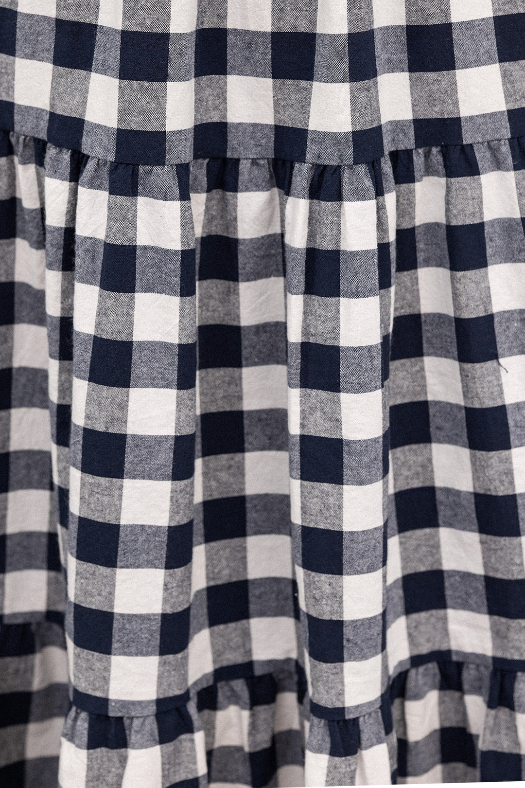 Siena Dress - Navy Gingham