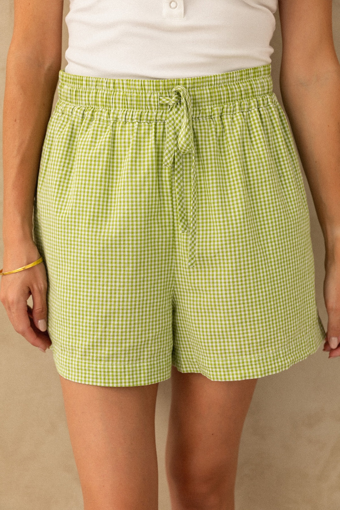 Maggie Shorts - Apple Gingham
