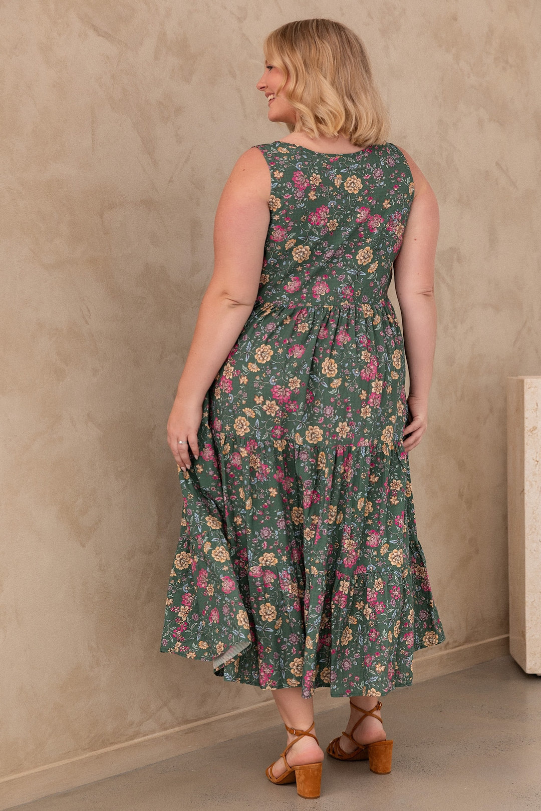 Siena Dress - Emerald Botanica