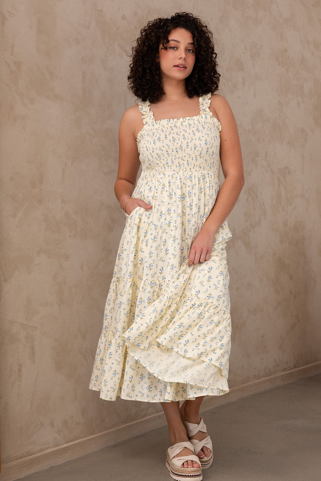 Adele Dress - Buttercup Bloom