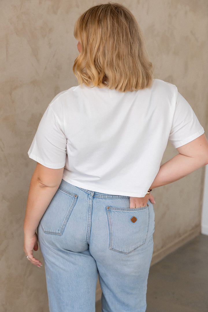 Crop Tee - White