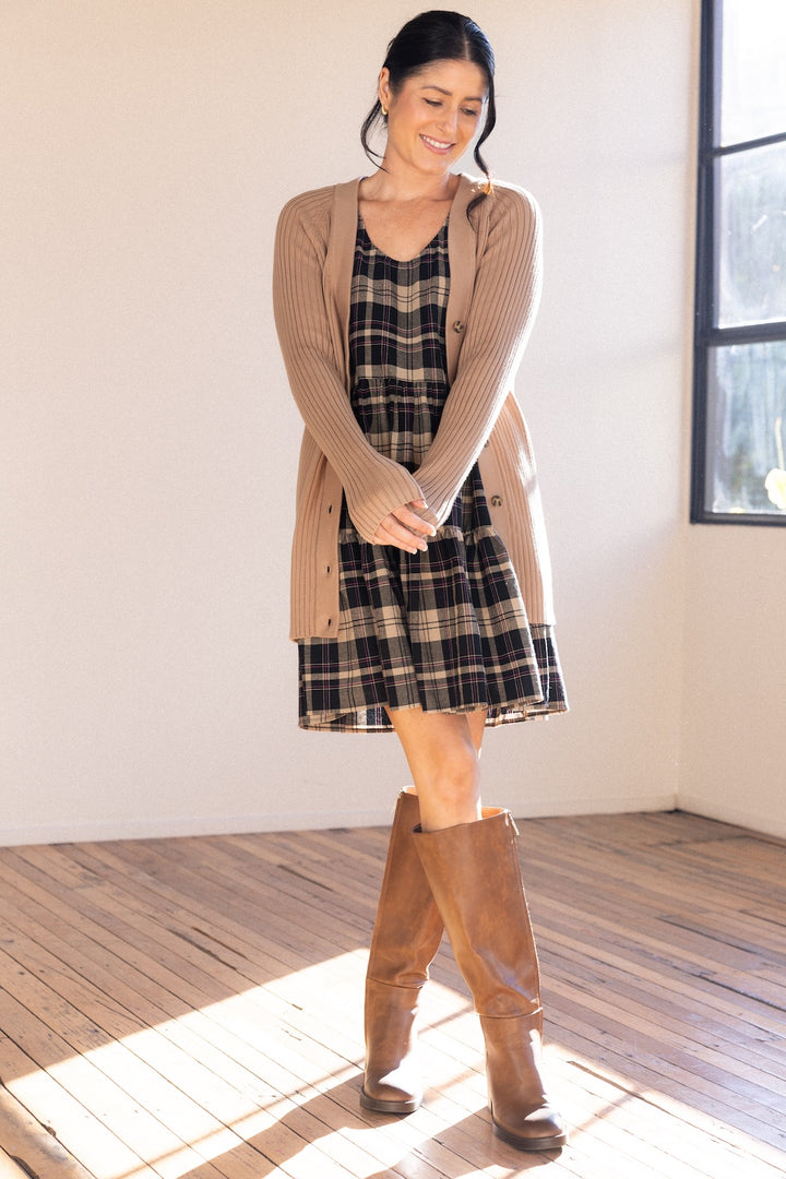 Brittney Cardigan - Taupe