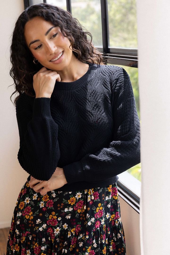 Jessa Knit - Raven