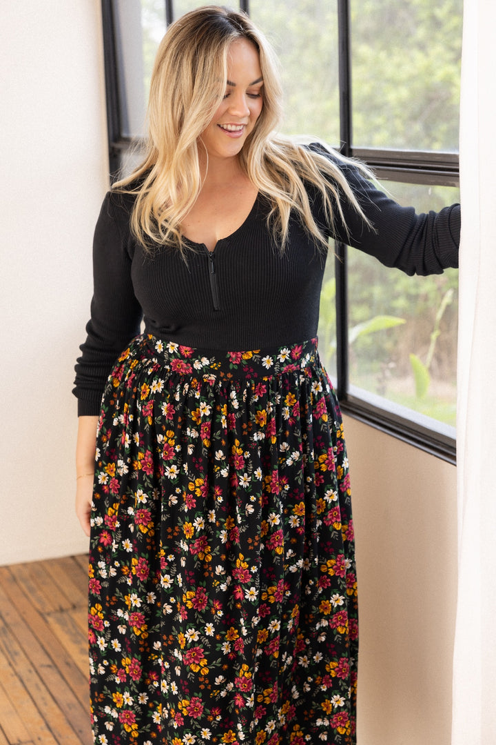 Lola Knit Top - Black