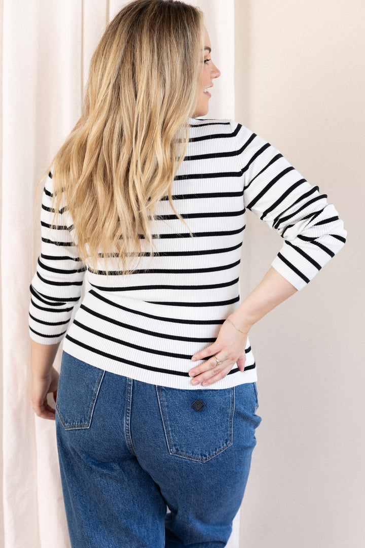 Lola Knit Top - Stripe