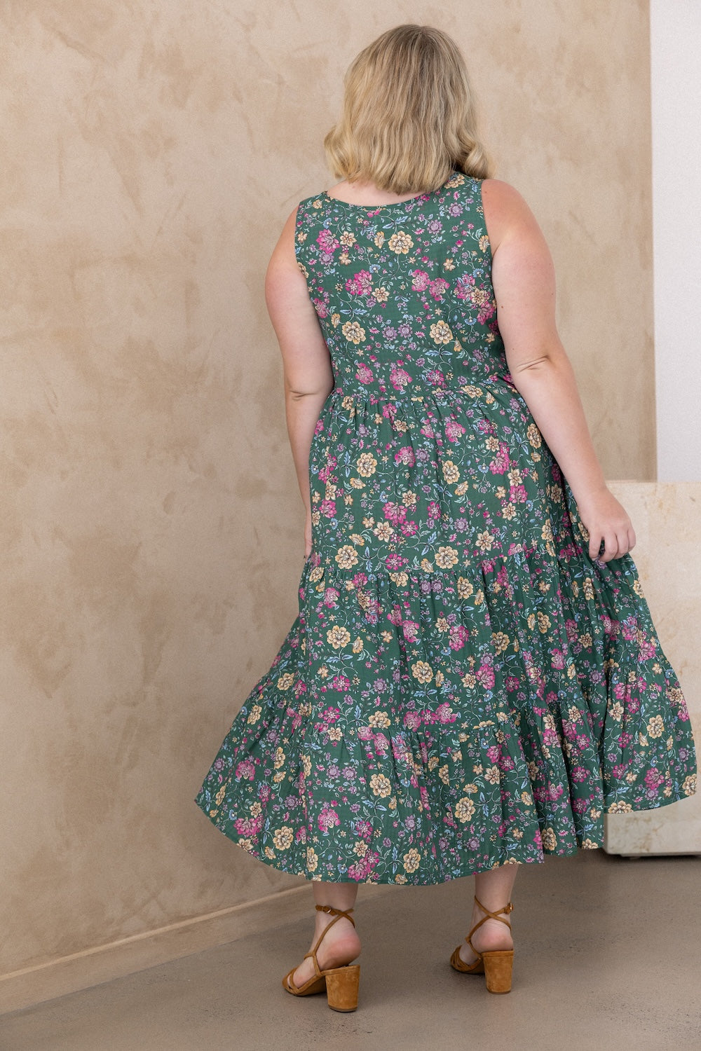 Siena Dress - Emerald Botanica