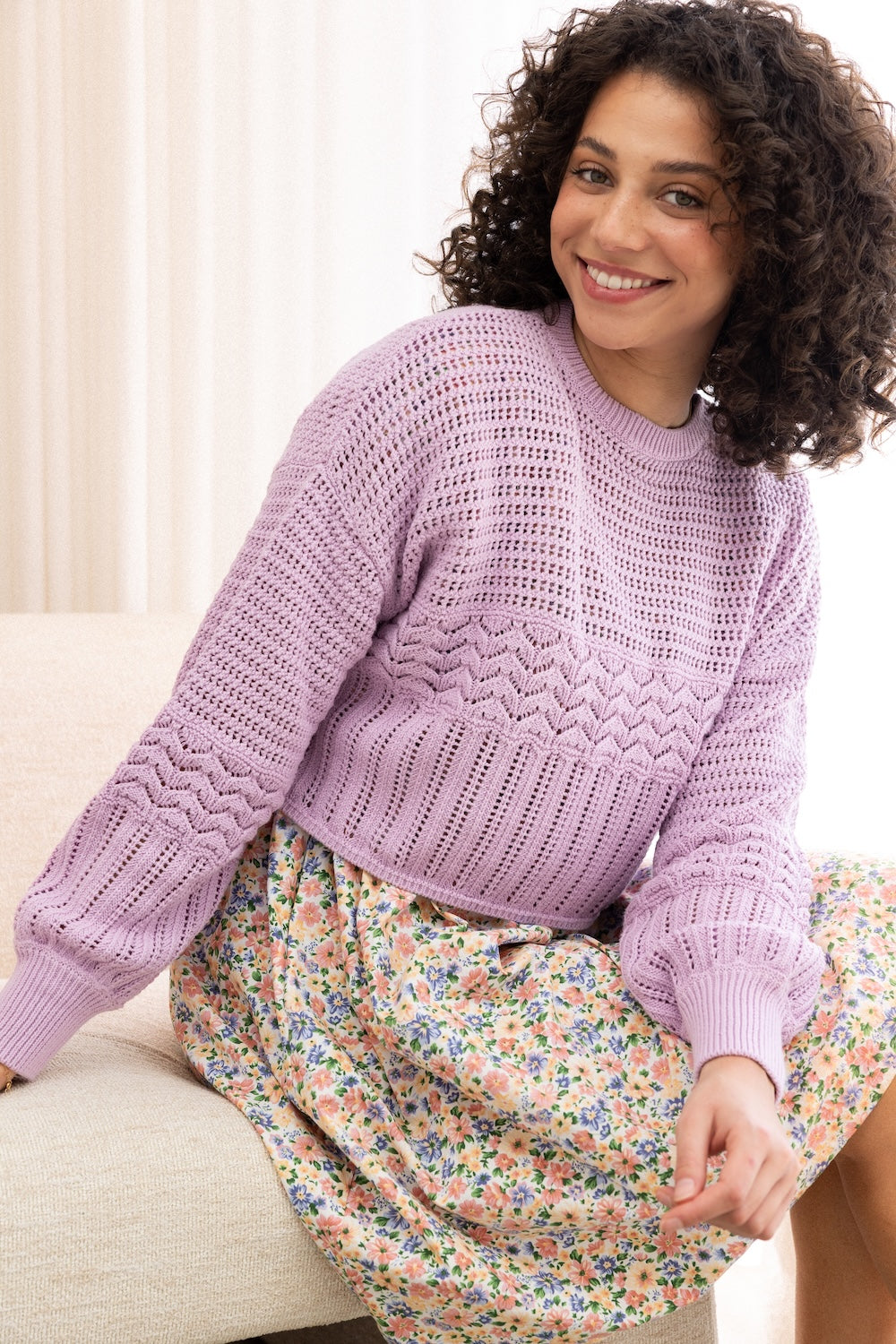 Freya Knit - Lilac