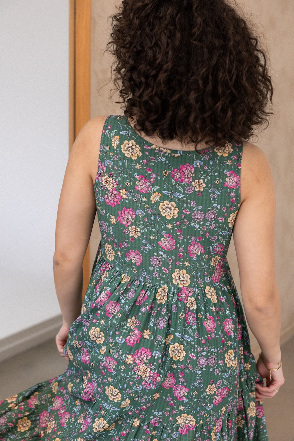 Siena Dress - Emerald Botanica
