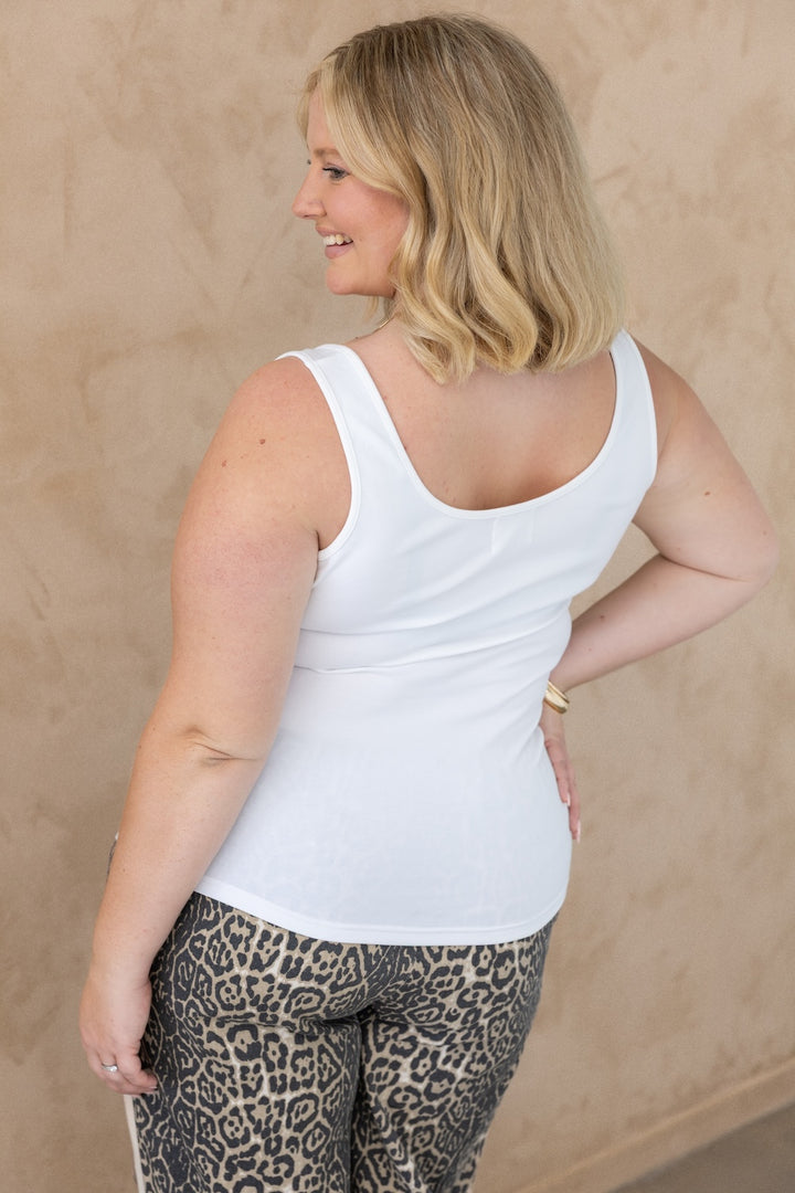 Susie Singlet - White