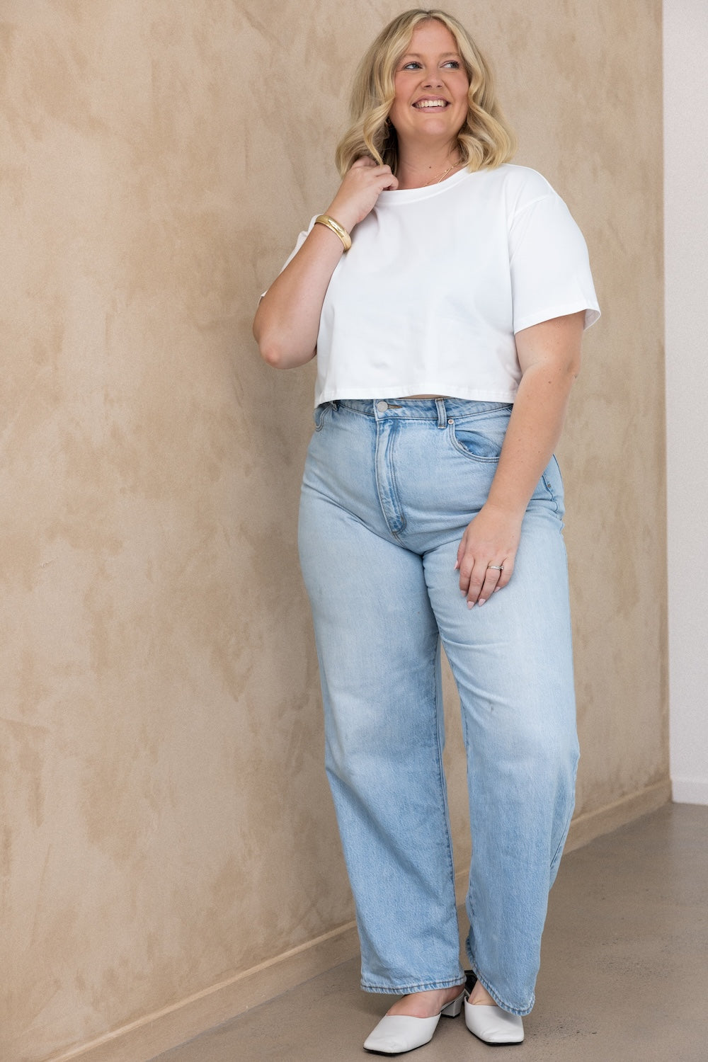 Crop Tee - White
