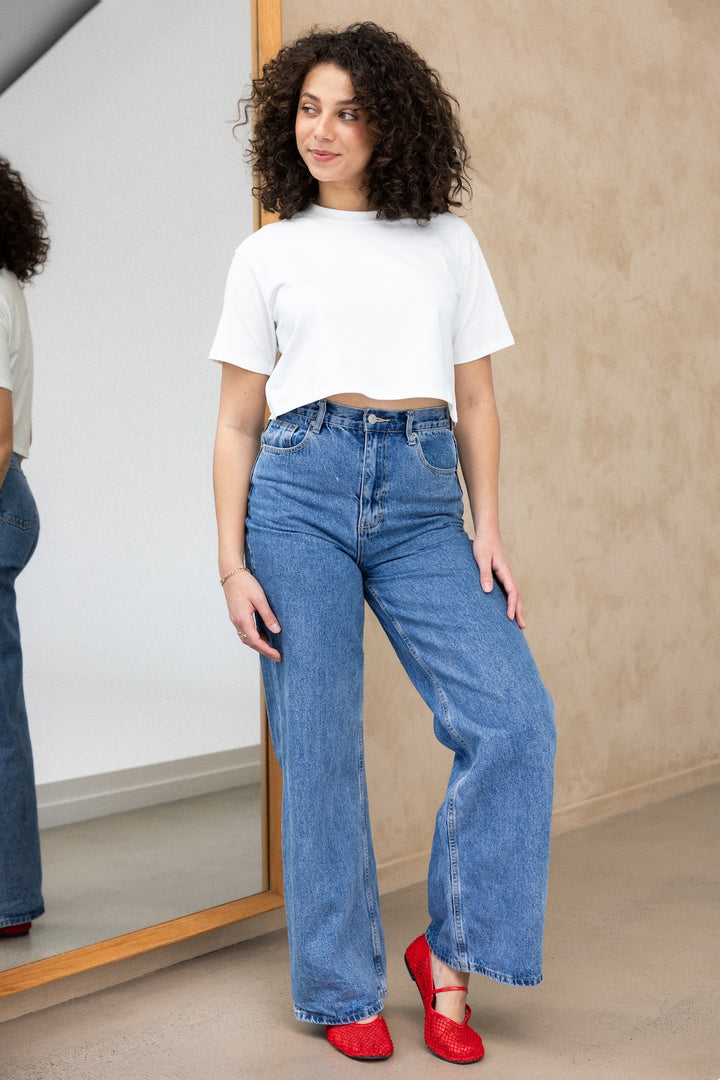 Crop Tee - White