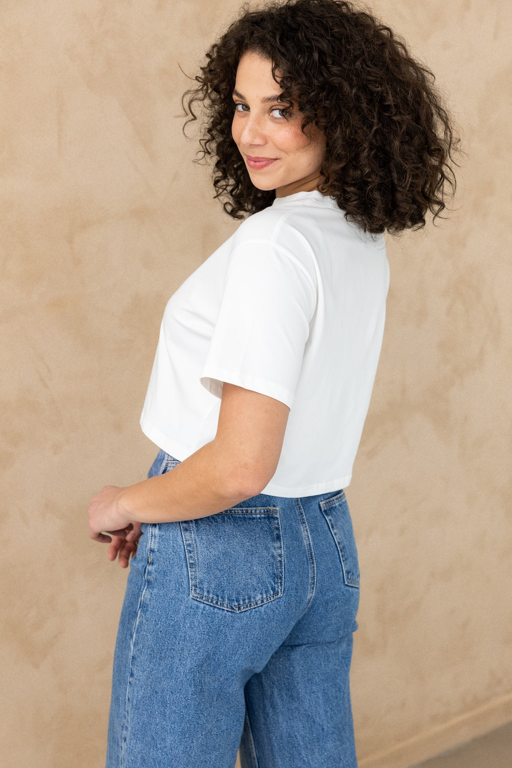 Crop Tee - White