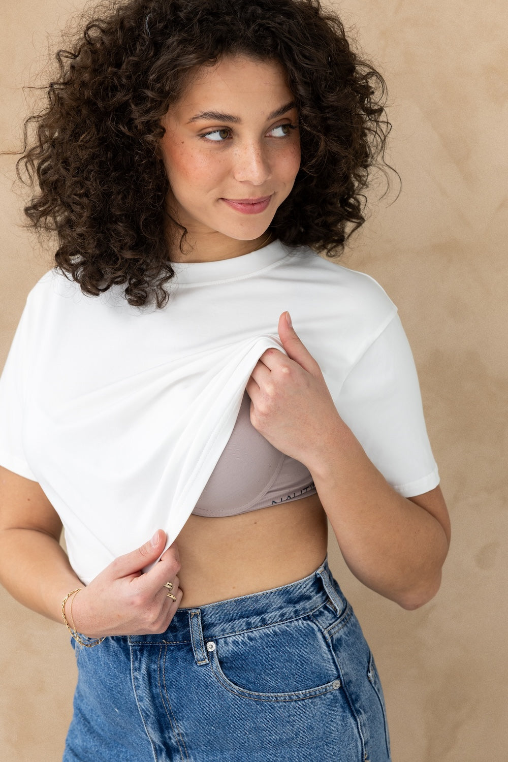 Crop Tee - White