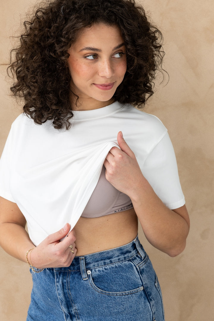 Crop Tee - White