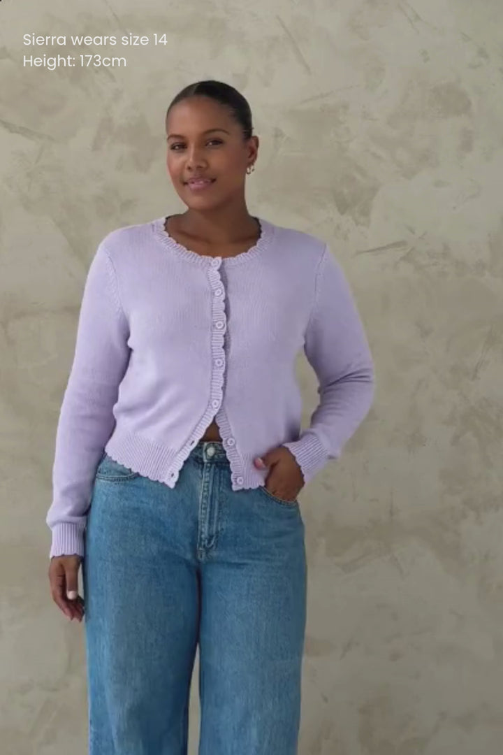Eden Cardigan - Lilac