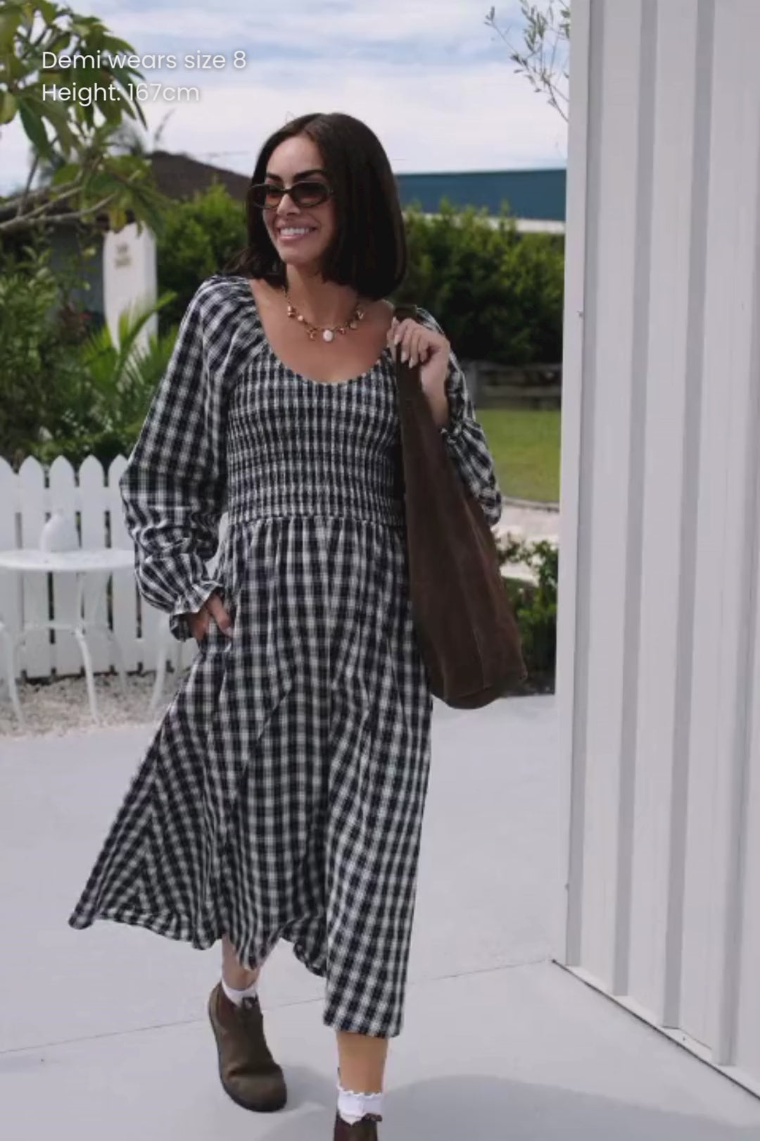 Rosie Dress - Midnight Gingham
