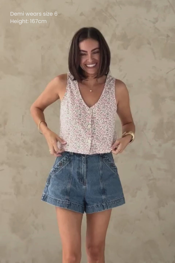 Como Top - Chantilly Bloom