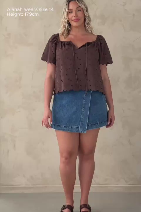 Shae Top - Cocoa